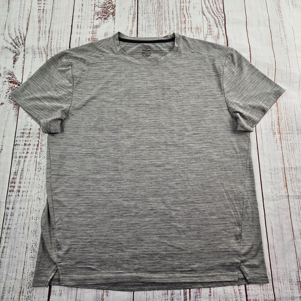 Spalding Dri-Power Gray Short Sleeve Regular Fit Polyester T-Shirt Men's 2XL